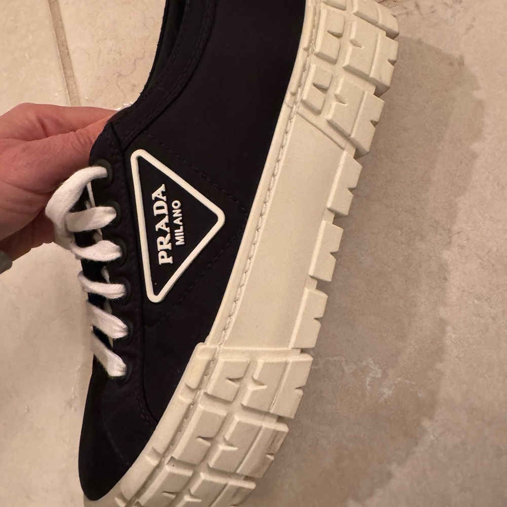 Prada Black and White Women's Sneakers